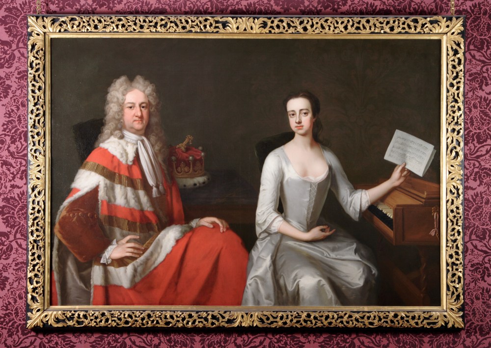 George Booth 2nd Earl of Warrington (1675-1758) and his Daughter Lady Mary Booth later Countess of Stamford (1704-1772) - Michael Dahl (Stockholm 1656:9 – London 1743)